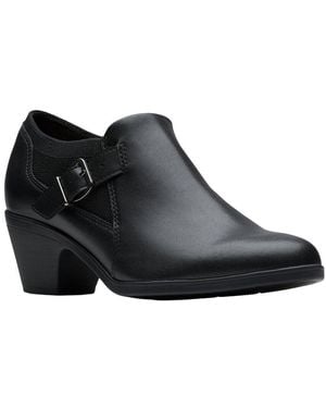 Clarks Emily Darcey Leather Bootie - Black