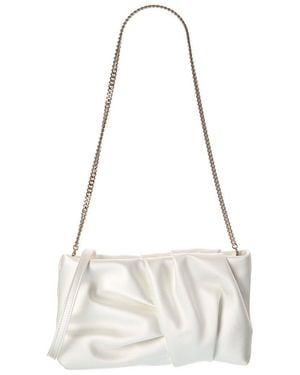 Jimmy Choo Bonny Satin Clutch - White