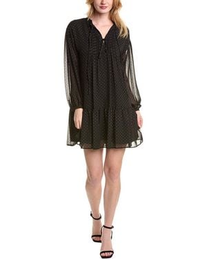 1.STATE Velvet Mini Dress - Black