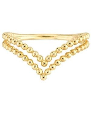 HAWLEY ST 14K Bead Ring - Metallic