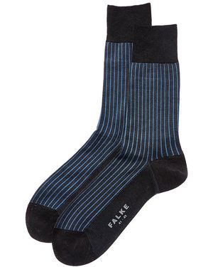 FALKE Oxford Stripe Socks - Blue