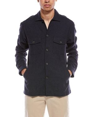 Eton Wool & Cashmere-blend Shirt - Blue