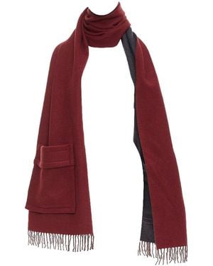 Fendi Cashmere Fringed Long Scarf (Authentic Pre-Loved) - Red