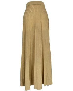 Ba&sh Pleated Maxi Skirt, Size Uk; (Authentic Pre-Loved) - Natural