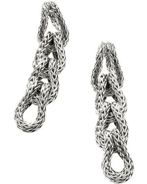 John Hardy Surf Earrings - White