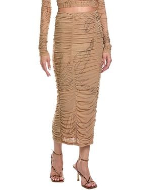 Rococo Sand Midi Skirt - Natural