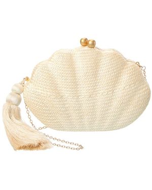 Rafe New York Katie Straw Clutch - Natural