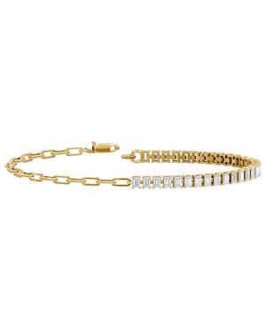 Lab Grown Diamonds 18K Over 2.48 Ct. Tw. Lab-Grown Diamond Bracelet - White