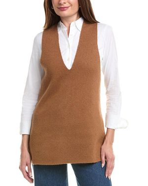 SER.O.YA Honey Knit Wool & Cashmere-Blend Tunic - Brown