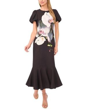 Ted Baker Puff Sleeve Dress - Black