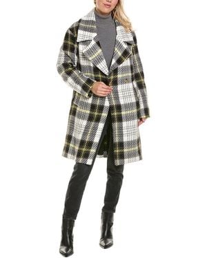 NVLT Bold Plaid Coat - Yellow
