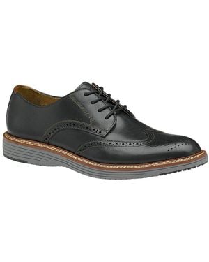 Johnston & Murphy Upton Wingtip Leather Oxford - Black