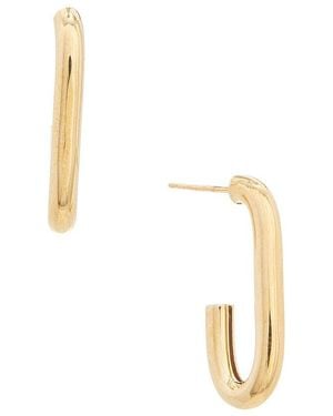 Italian Gold 14K Earrings - Metallic