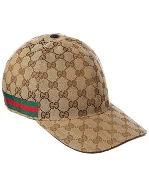 Gucci Original Gg Web Canvas Baseball Hat - Natural