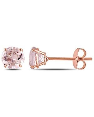 Rina Limor 10K Rose 0.96 Ct. Tw. Morganite Earrings - Pink
