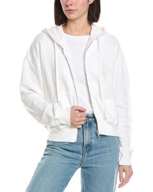 ATM Zip Up Hoodie - White