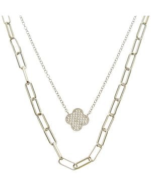 Juvell 18K Cz Necklace - Metallic
