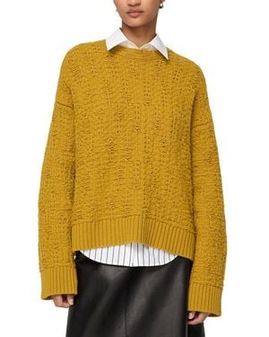 Lafayette 148 New York Cashmere & Wool Sweater - Yellow