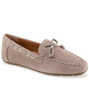 Gentle Souls Salko Suede Loafer - White