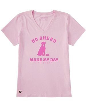 Life Is Good. Crusher Lite T-Shirt - Pink