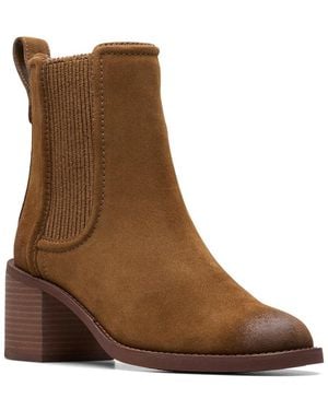 Clarks Chamberly Top Chelsea Boots - Brown