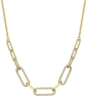 Genevive Jewelry 14k Over Silver Chain Necklace - Metallic