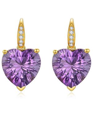 Kai Fine Jewelry 14K 7.25 Ct. Tw. Diamond & Amethyst Drop Earrings - Purple