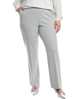Anne Klein Plus High-Rise Pull-On Bootcut Pant - Gray