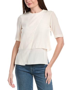 Akris Silk Solid Blouse - White