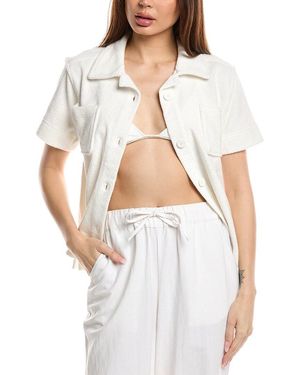 Echo Terry Camp Shirt - White