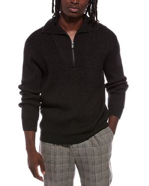 Jason Wu Lis Quarter Zip Mock Neck Jumper - Black