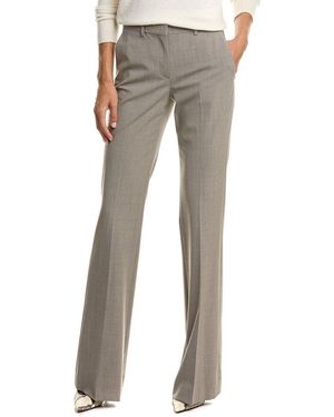 slim fit dress slacks Tahari Brown Wide-Leg Trousers main image 1