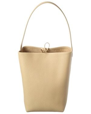 The Row Park N/S Medium Leather Tote - White