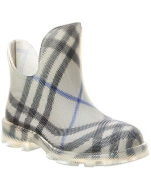 Burberry Marsh Vintage Check Rubber Rain Boot - Grey