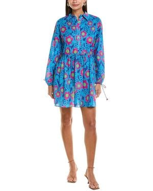 FLORA BEA NYC Sianna Mini Dress - Blue