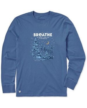 Life Is Good. Crusher T-Shirt - Blue