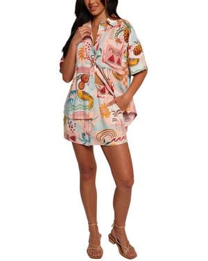 FASHION FLORIDA Shirt & Short Set - Red