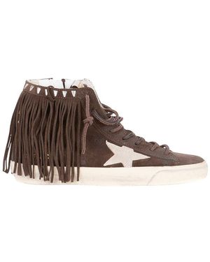Golden Goose Francy Leather Trainer - Brown