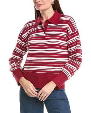HL Affair Stripe Polo Shirt - Red