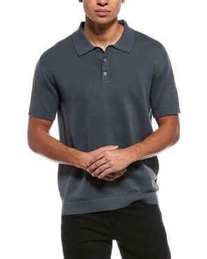 Joe's Jeans Textured Polo Shirt - Blue