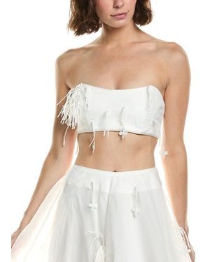Bardot Marcelle Crop Top - White