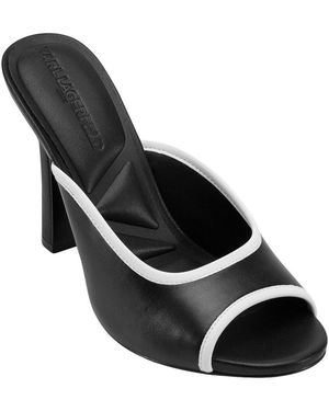 KARL LAGERFELD Chatura Leather Sandal - Black