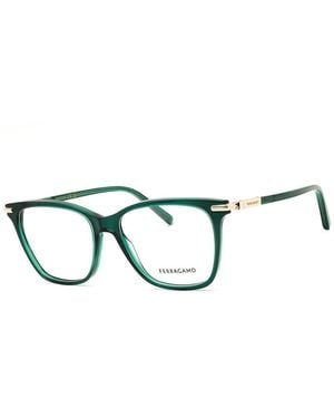Ferragamo 53Mm Optical Frames - Green
