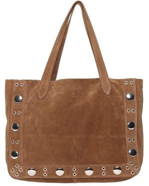 Walter Baker Flynn Studded Leather Tote - Brown