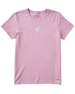 Life Is Good. Crusher T-Shirt - Pink