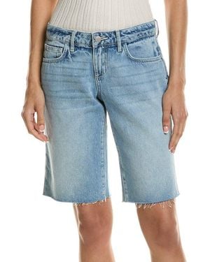 L'Agence Elise Low-Rise Bermuda Short - Blue