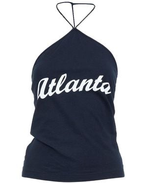 Dolce & Gabbana 2003 Halter Top, Size It (Authentic Pre-Loved) - Blue