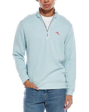 Tommy Bahama Tobago Bay 1/2-Zip Mock Neck Jumper - Blue