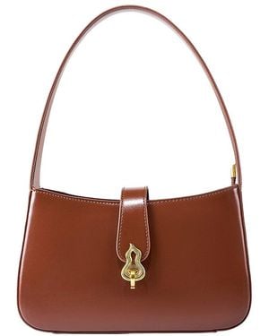 Adele Berto Leather Tote - Brown