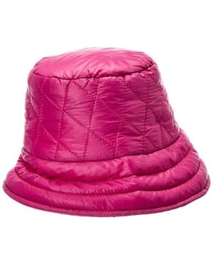 La Fiorentina Puffer Bucket Hat - Pink